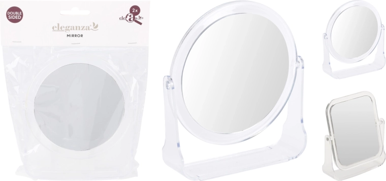 Oglindă cosmetică Chomik cu iluminare LED, mărire 5x, 13 × 14 cm