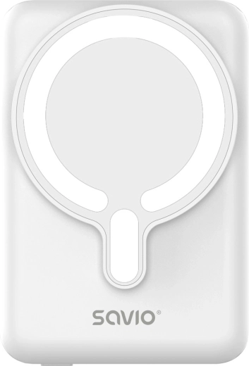 Savio powerbank magnetic 10 000 mAh alb