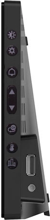 Control ușor: tactil + butoane laterale, alimentare USB