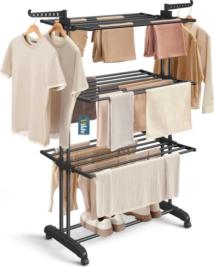 Capacitate pe trei niveluri, 24 m suprafață de uscare