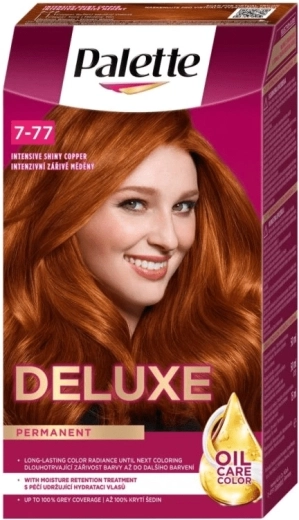Palette Deluxe 7-77 vopsea de păr intens cupru strălucitor 50 ml