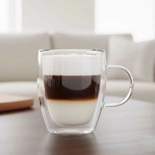 Design stilat pentru latte, cafea și ceai