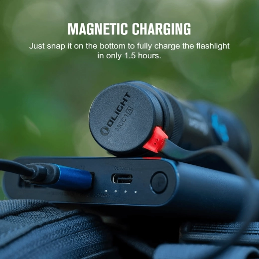 Lanternă Olight Seeker 4 Mini NW cu lumină UV 365 nm, acumulator 18350 reîncărcabil