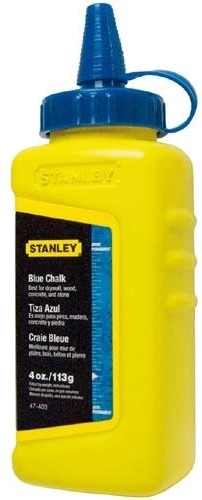 Pulbere de cretă 115 g STANLEY, albastră
