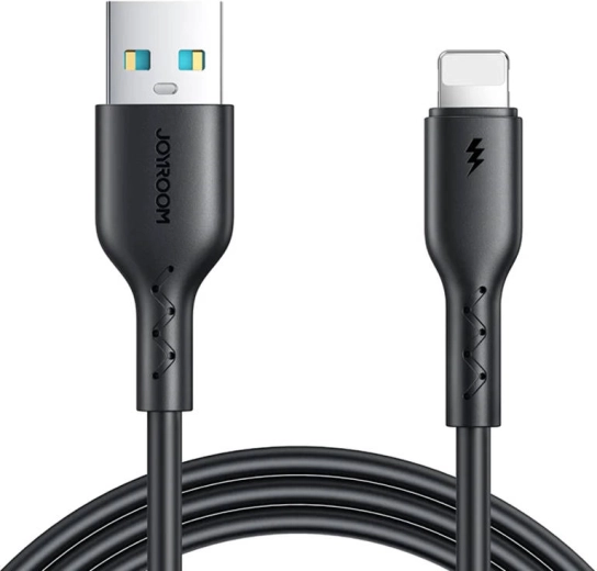 Cablu Joyroom USB-A la Lightning pentru încărcare rapidă 3 A, 1 m, negru