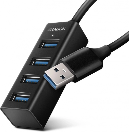 HUE-M1A mini hub metalic USB 3.2 Gen 1 cu 4 porturi, cablu USB-A de 20 cm