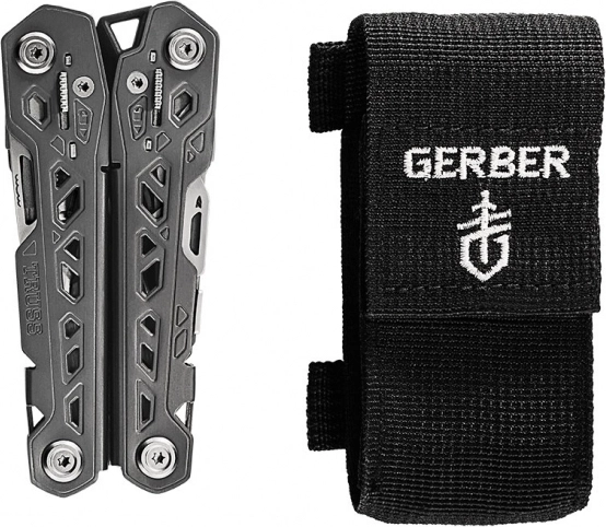 Multitool compact cu husă pentru purtare ușoară