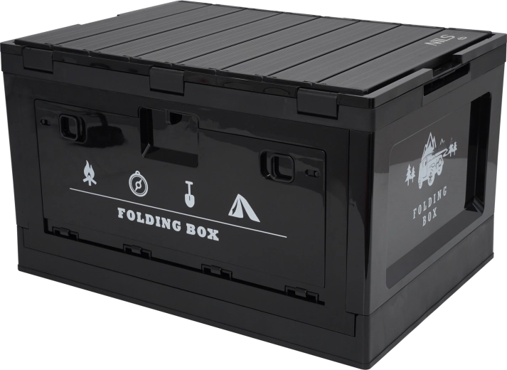 Cutie pliabilă de depozitare cu capac și funcție de masă 50 l NILS CAMP