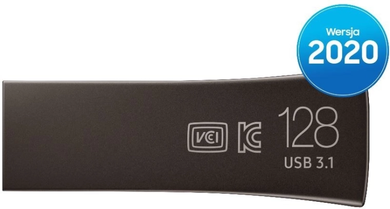 Memorie USB BAR Plus 128 GB, USB 3.1, gri titan