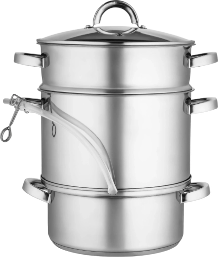 Storcător cu aburi din inox 5 l