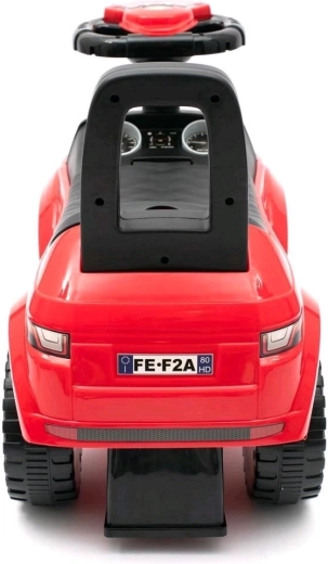 Roți late stabile și spătar confortabil