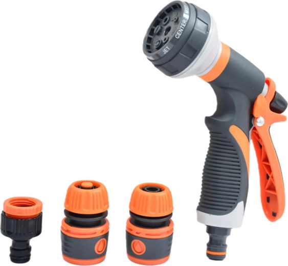 Pistol de stropit cu 8 funcții, soft + accesorii