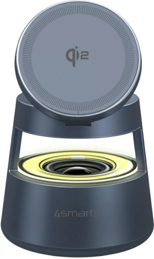 Stație de încărcare wireless 4smarts Aura Sound Qi2 – gri