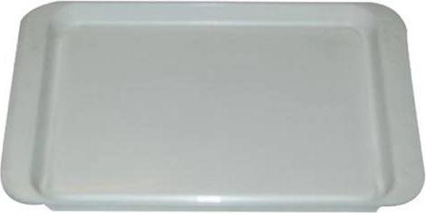Tavă de servire din plastic 21 × 14 cm albă