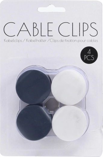 Organizator pentru cabluri – suporturi autoadezive (4 buc.)