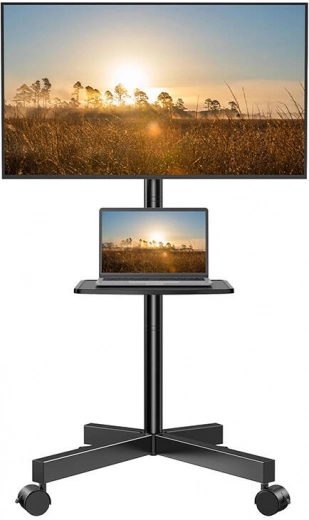 Suport TV universal cu roți Perlesmith pentru diagonale 23–60 inci