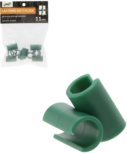 Set de 6 conectori în T pentru bețe de grădină 11 mm