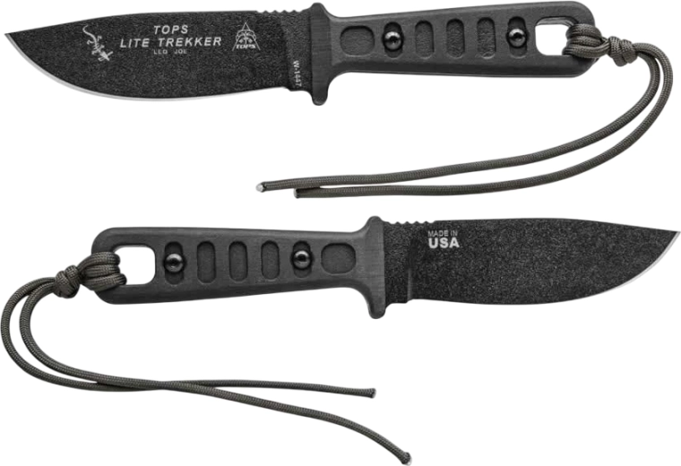 TOPS Knives Lite Trekker Standard Black cuțit cu lamă fixă