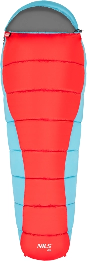 Sac de dormit tip mumie NILS Camp NC2012 roșu-albastru