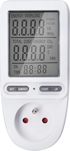 Solight contor digital pentru consumul de energie electrică cu afișaj mare