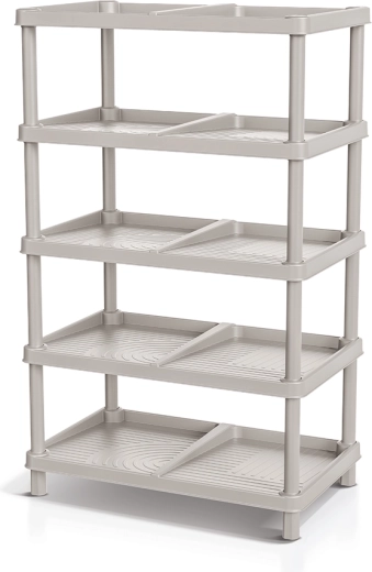 Raft pentru pantofi TASSY RACK, maro deschis