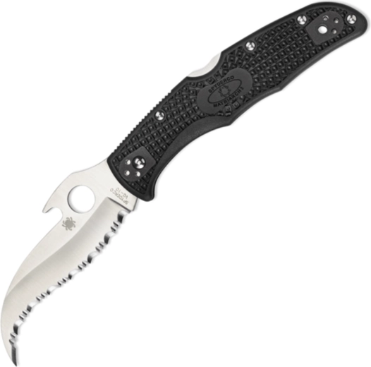 Spyderco Matriarch 2 cuțit tactic pliabil 9,1 cm VG-10, satin, FRN negru