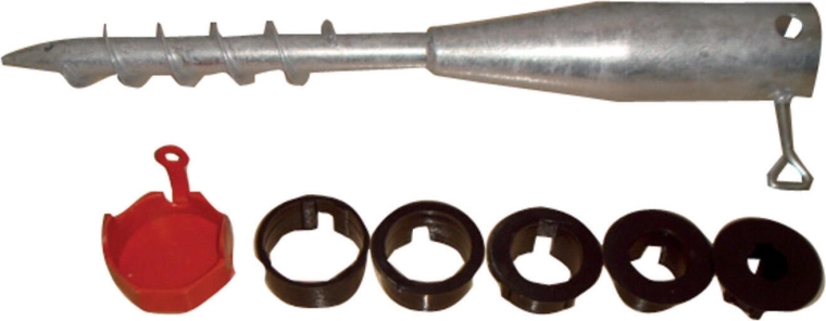 Șurub de pământ 520 × 68 mm galvanizat