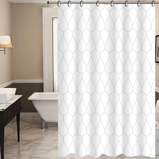 Perdea de duș TORO Easy 178 × 199 cm picături PEVA