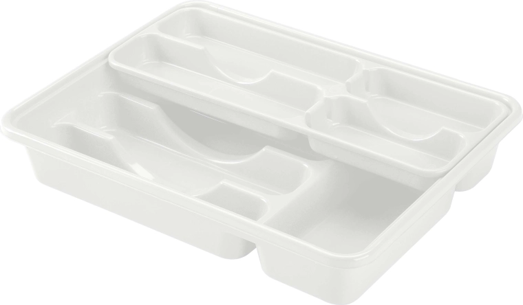 Organizer pentru tacâmuri Heidrun din plastic 40 × 31 × 7 cm, mix de culori