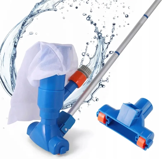Aspirator manual pentru piscină cu săculeț colector