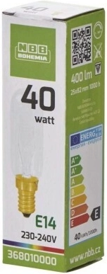 Bec NBB pentru hotă E14 40 W 400 lm - 1 bucată