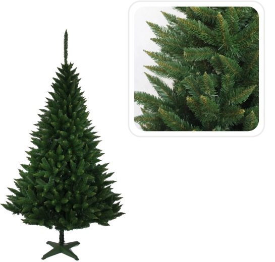 Brad artificial argintiu de molid 120 cm