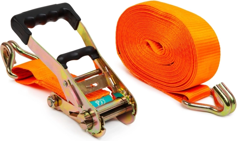 Chingă de fixare cu clichet 10 m x 50 mm, capacitate de încărcare 2500 kg