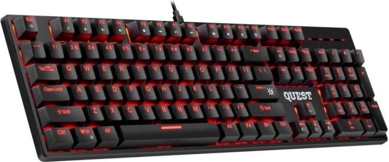 Tastatură mecanică de gaming Quest GK‑1596 cu RGB și anti‑ghosting
