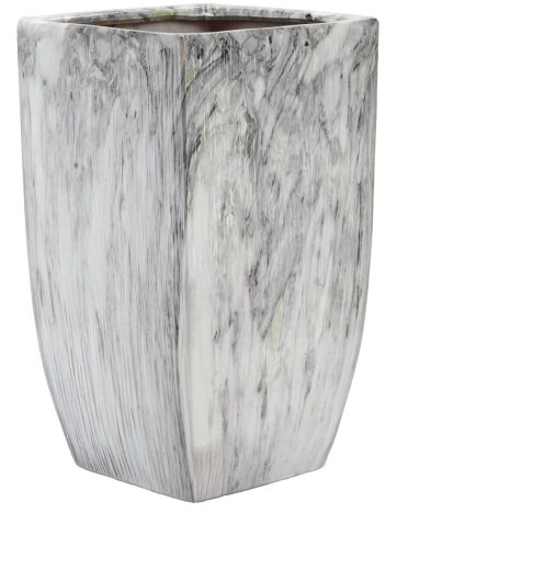 Ghiveci ceramic Lindon GARDEN LINE cu efect de marmură 32,5 × 32,5 × 56 cm