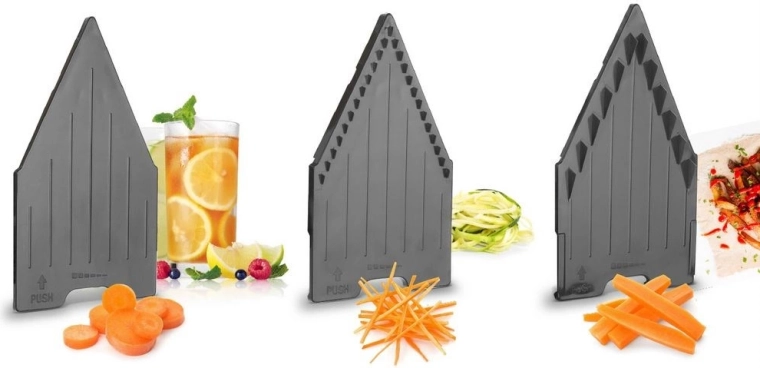 3 inserții interschimbabile pentru felii și julienne