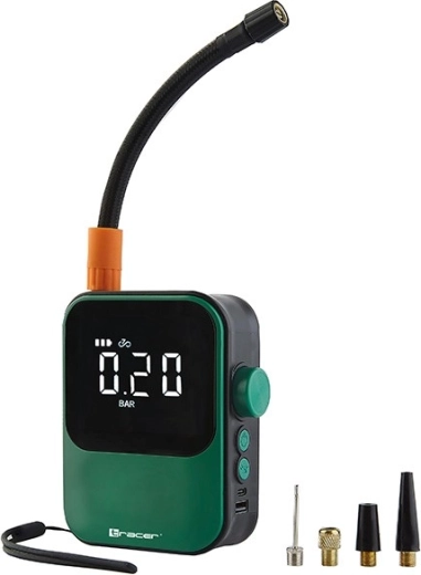 Compresor auto portabil Tracer cu powerbank și LED