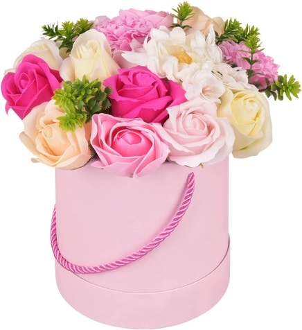 Flower box decorativ Ruhhy cu flori realiste