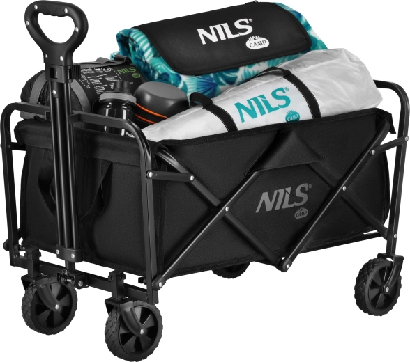 Căruț camping pliabil NILS Camp, negru