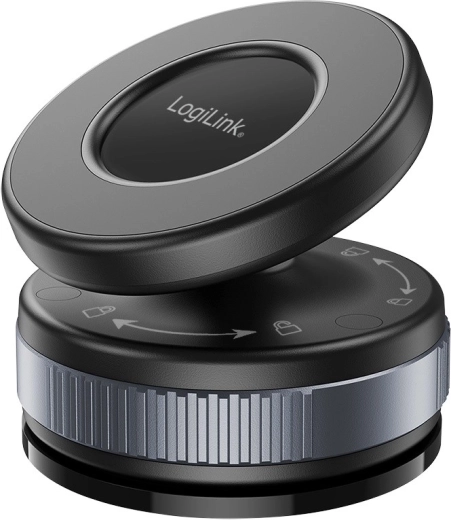 Suport magnetic pentru smartphone cu ventuză și magnet puternic