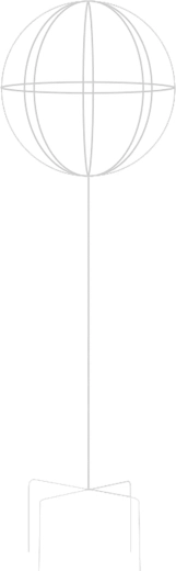 Suport metalic pentru plante cățărătoare și trandafiri 50 × 10 cm – alb