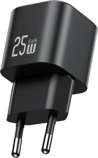 Încărcător rapid mini Usams seria JC 25 W GaN USB‑C negru