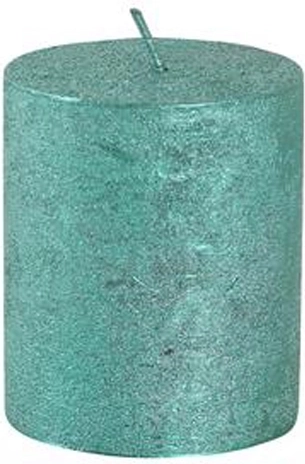 Lumânare rustică cilindru 6 × 7 cm verde Provence