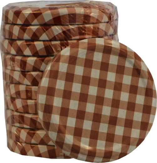 Capace pentru conservare TWIST 82 decor Kanafas, 10 buc