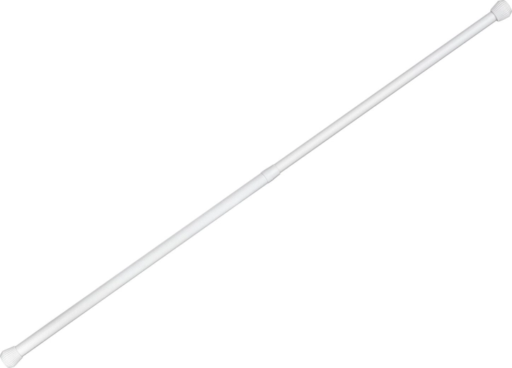 Tijă telescopică de presiune 70–120 cm, din aluminiu, albă - 1 bucată
