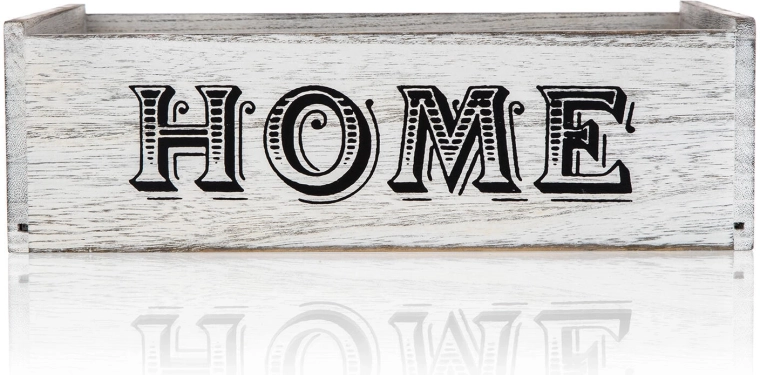 Design rustic cu inscripția HOME