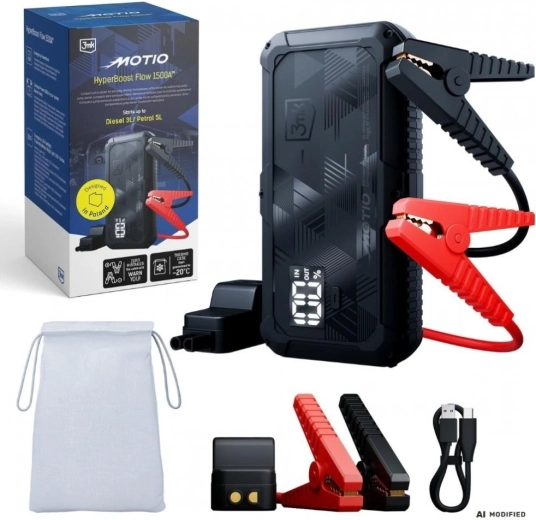 3MK Motio HyperBoost Flow sursă portabilă de pornire de 1500 A cu baterie externă