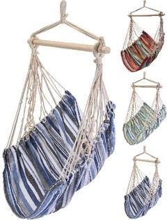 Scaun hamac suspendat Poly, capacitate 120 kg, mix de culori