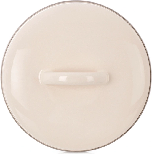 Capac smălțuit crem 13 cm