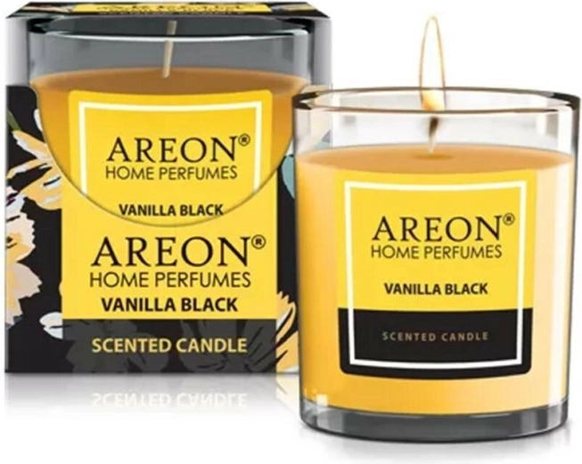 Lumânare parfumată Areon Vanilla Black 120 g